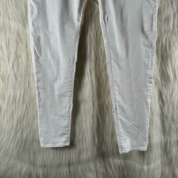 AG Adriano Goldshmied The Legging Ankle Super Skinny White Jeans Stretch 30 - Picture 3 of 10